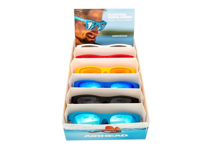 AIRHEAD CLASSIC FLOATING SUNGLASSES – 6-PACK WITH ASSORTED COLORS